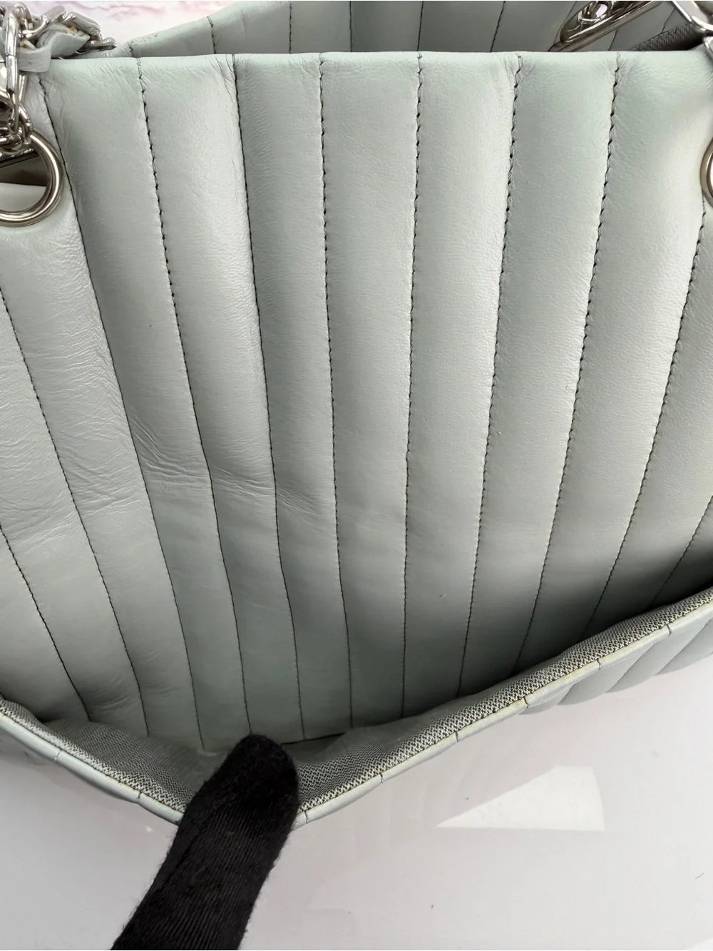 Chanel Mademoiselle Vertical Quilt Tote